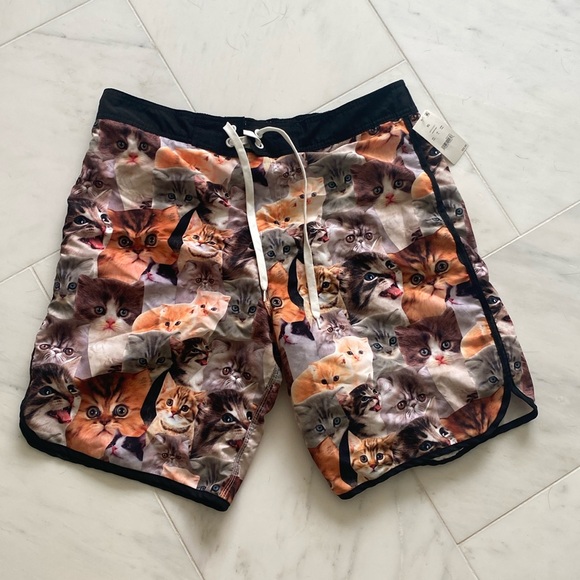 Other - Fun cat swim shorts. Size XL. NWT